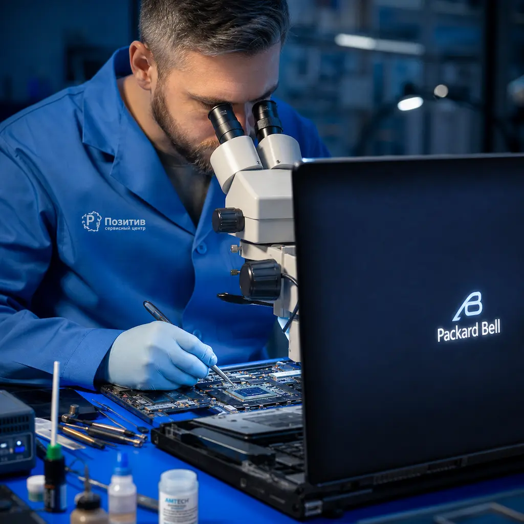 Замена видеокарты ноутбука Packard Bell в Наро-Фоминске