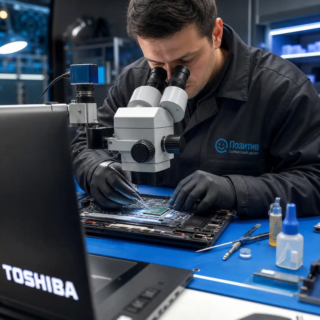Замена видеокарты ноутбука Toshiba в Наро-Фоминске