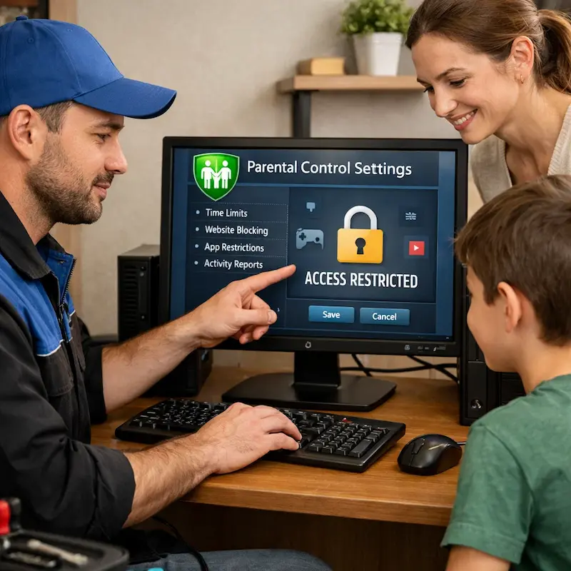 Родительский контроль на компьютере и ноутбуке в Наро-Фоминске