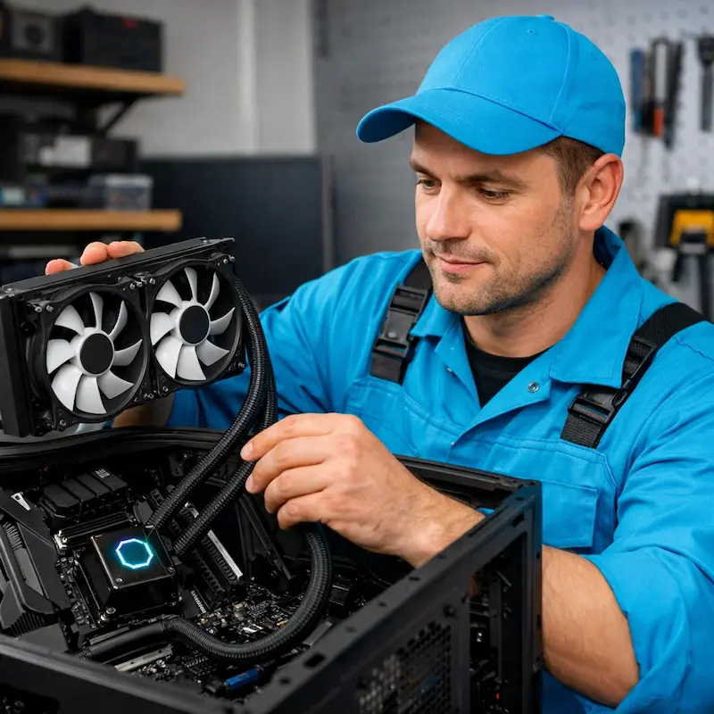 Установка водяного охлаждения на компьютер в Наро-Фоминске